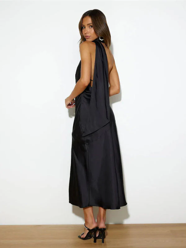 Heidi-Mode | Vibrant Halter-Midi-Kleid - Image 13