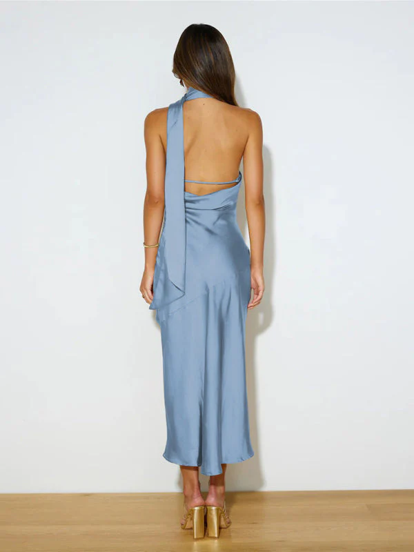 Heidi-Mode | Vibrant Halter-Midi-Kleid - Image 9