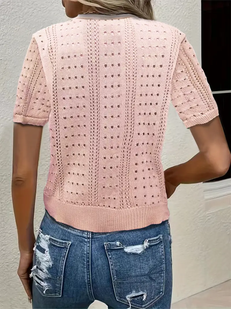 Heidi-Mode | Vielseitiger Komfort, Elegante Strickjacke mit V-Ausschnitt für Frauen - Image 2