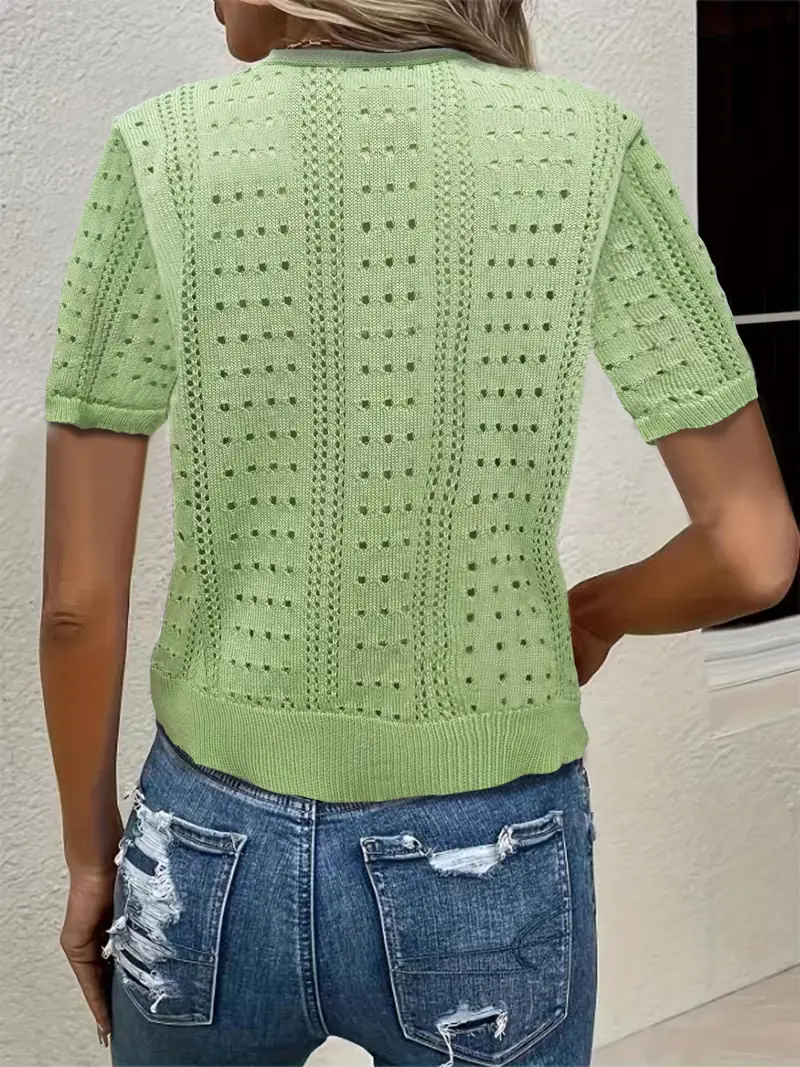 Heidi-Mode | Vielseitiger Komfort, Elegante Strickjacke mit V-Ausschnitt für Frauen - Image 4