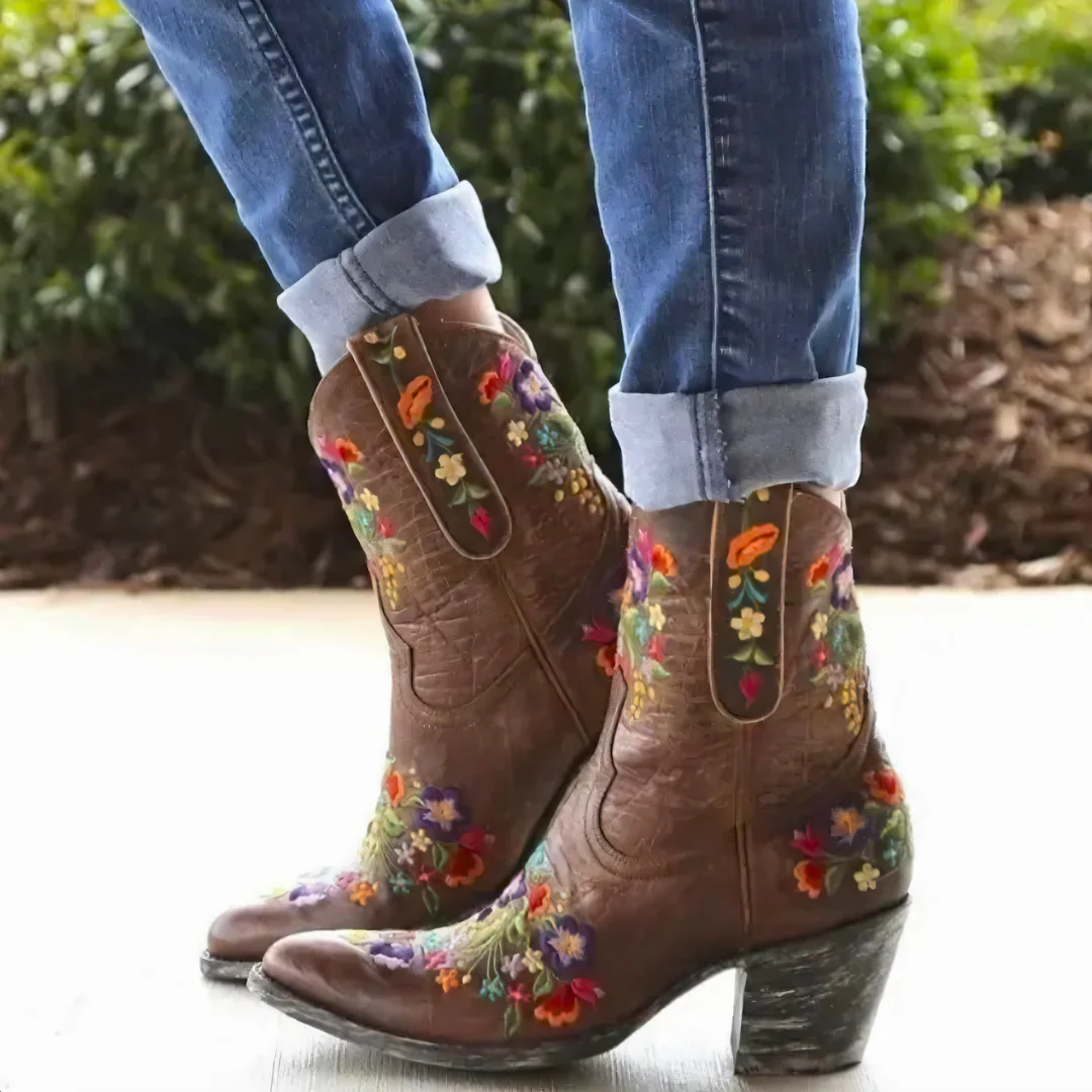 Heidi-Mode | Wasserdichte Vintage Cowgirl-Stiefel - Image 8