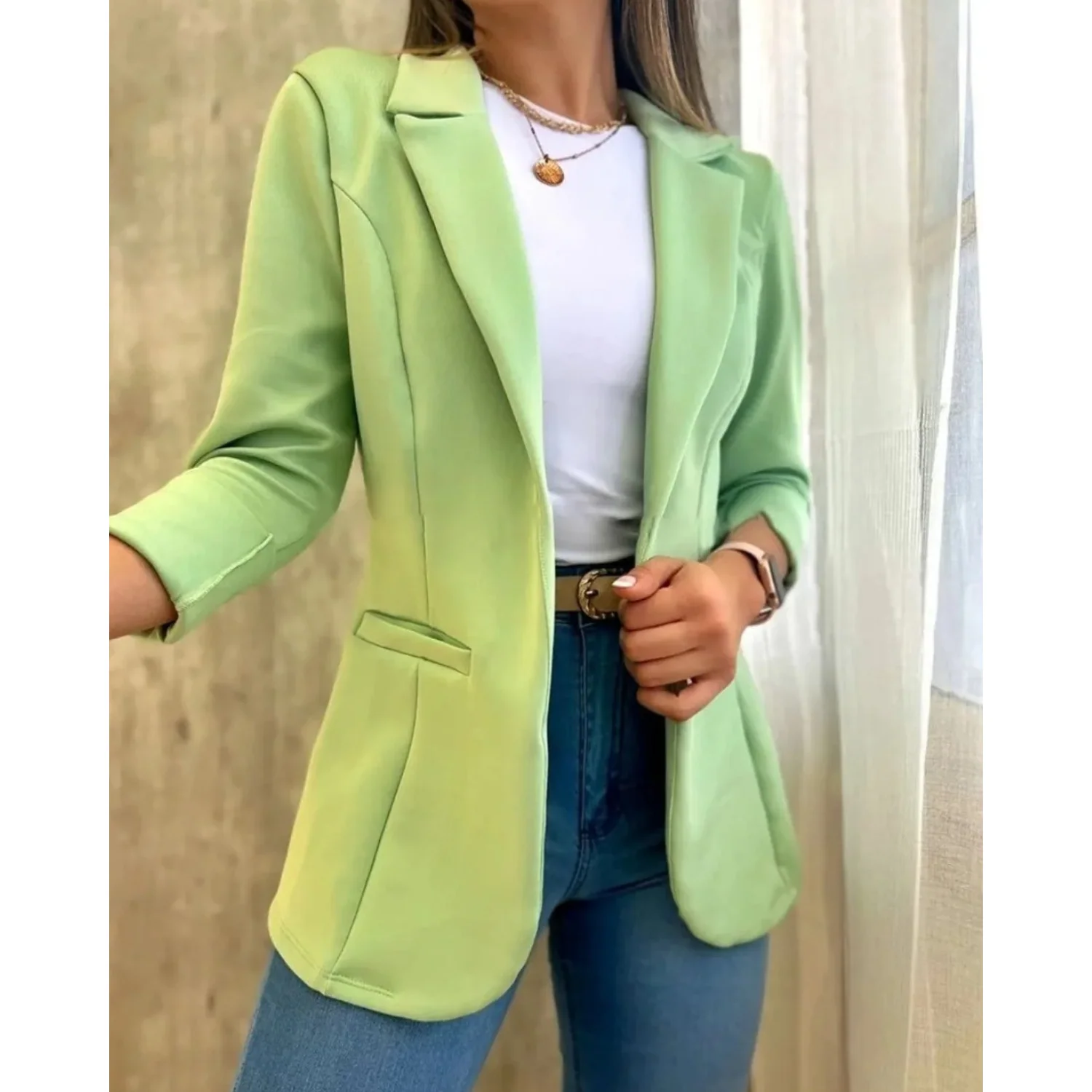 Heidi-Mode | Vintage-Damenblazer Ohne Schnalle - Image 4