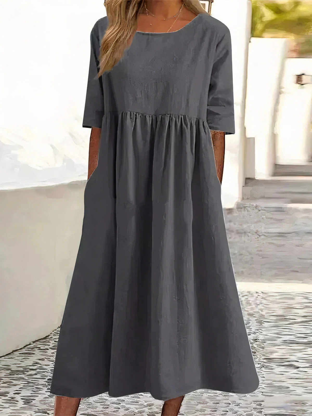 Heidi-Mode | Vintage Halbarmkleid - Image 2
