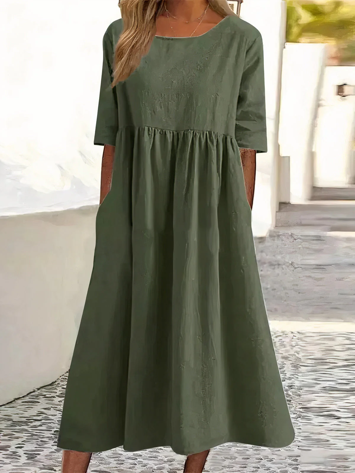Heidi-Mode | Vintage Halbarmkleid - Image 5