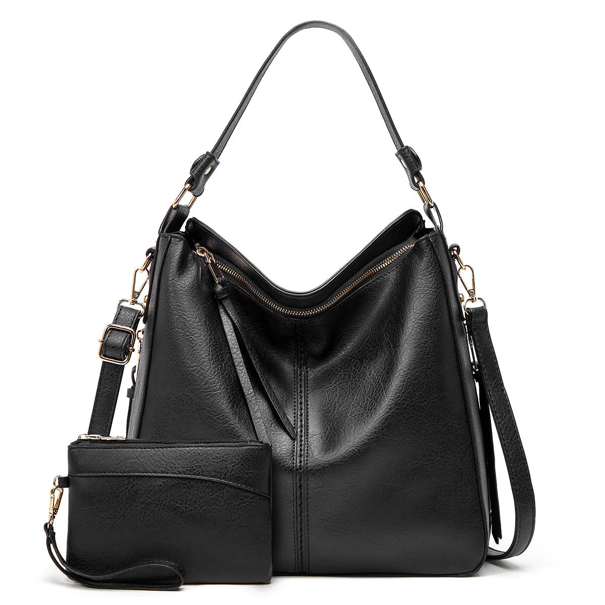 Heidi-Mode | Vintage-Inspirierte Leder Hobo-Tasche - Image 10