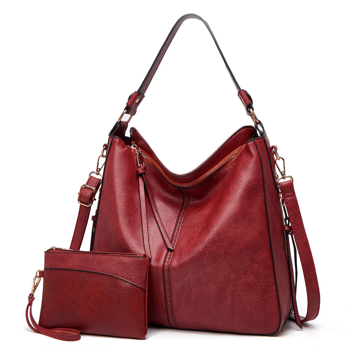 Heidi-Mode | Vintage-Inspirierte Leder Hobo-Tasche - Image 11