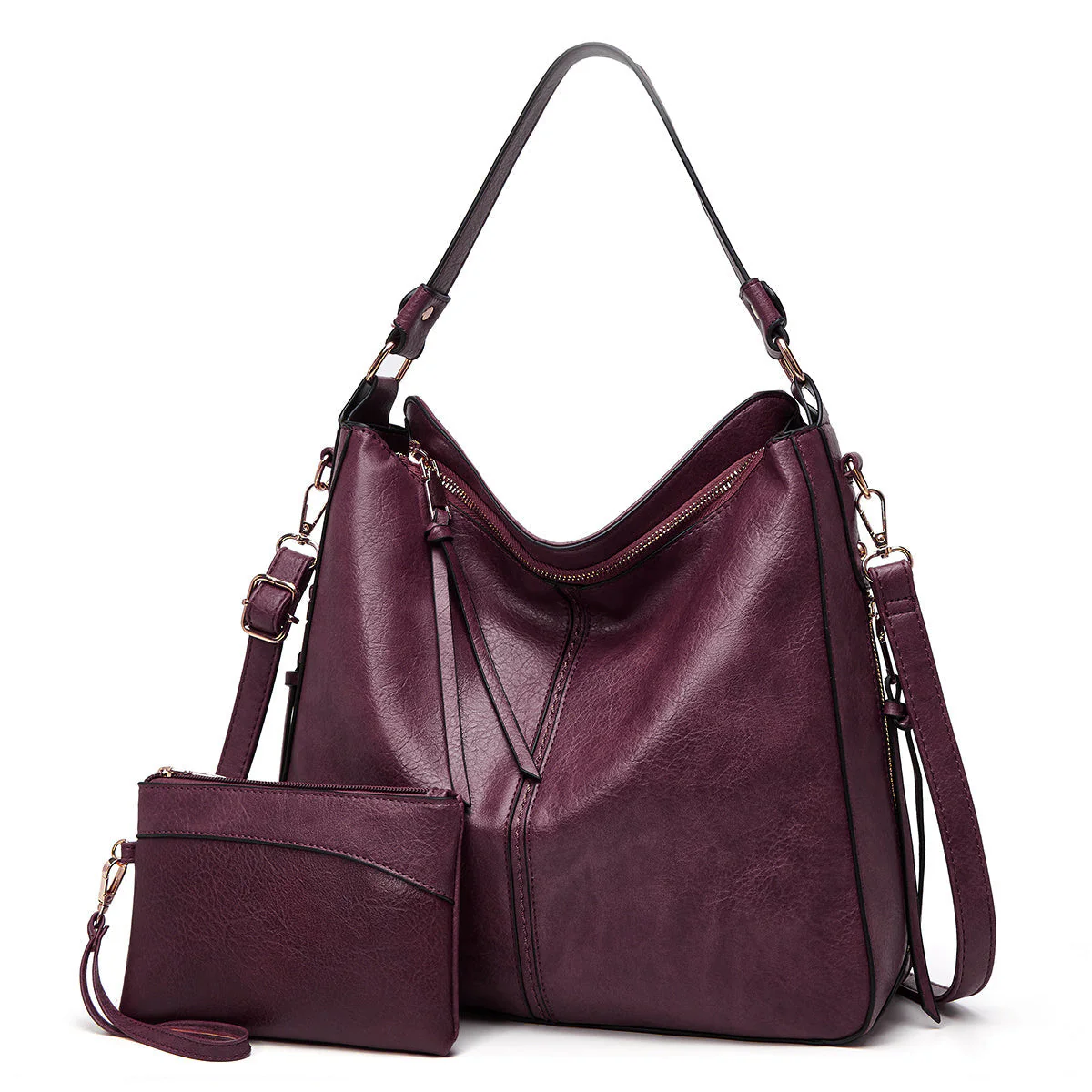 Heidi-Mode | Vintage-Inspirierte Leder Hobo-Tasche - Image 13