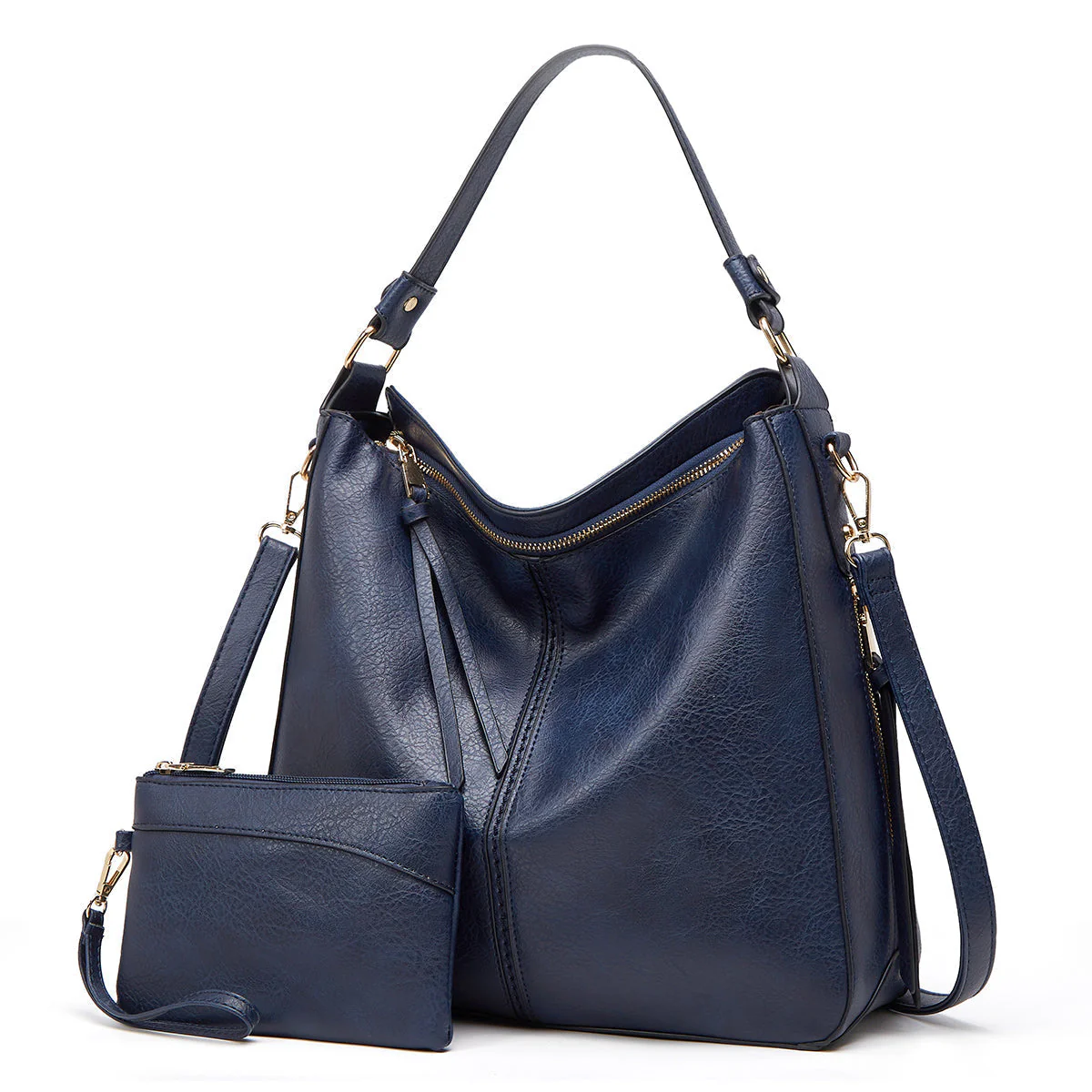 Heidi-Mode | Vintage-Inspirierte Leder Hobo-Tasche - Image 15