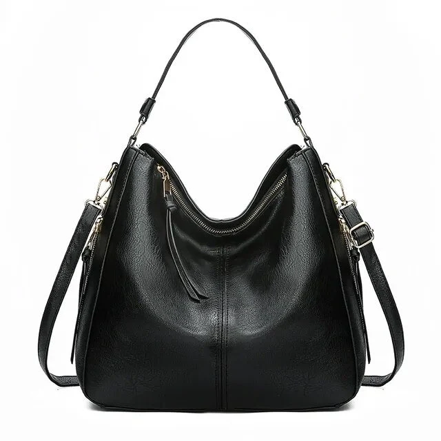 Heidi-Mode | Vintage-Inspirierte Leder Hobo-Tasche - Image 2