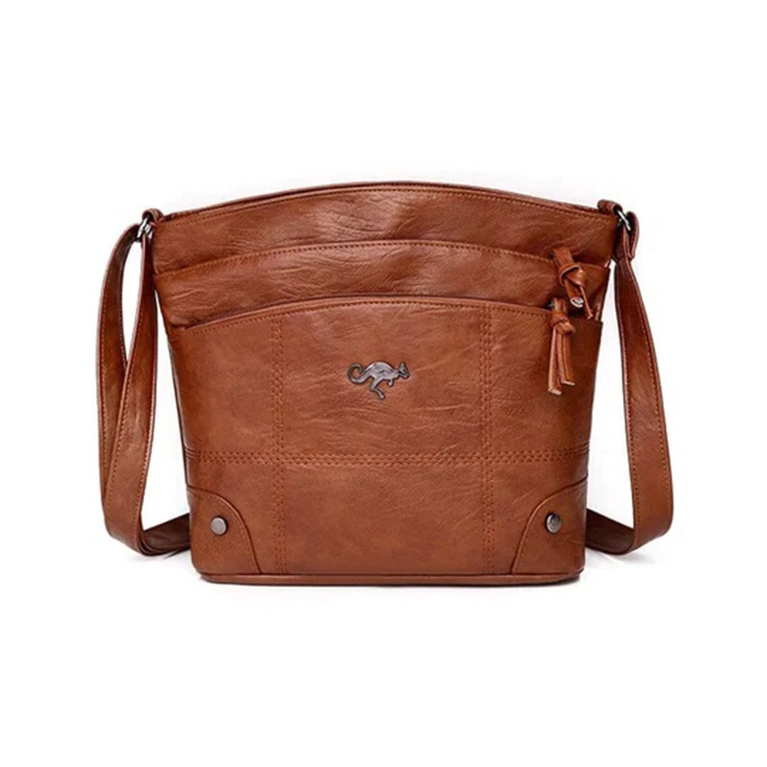 Heidi-Mode | Vintage Leder Umhängetasche für Damen - Image 4