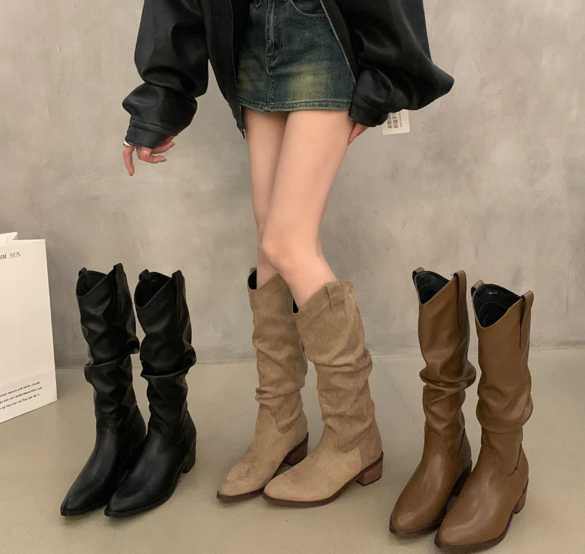 Heidi-Mode | Vintage-Stiefel Aus Wildleder mit Rüschen - Image 6