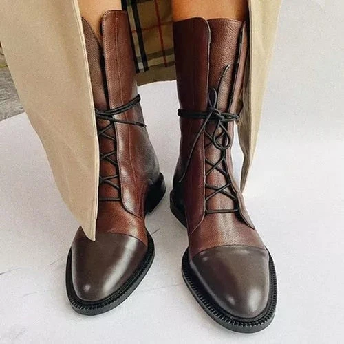 Heidi-Mode | Vintage-Stiefeletten mit Absatz für Damen - Image 10