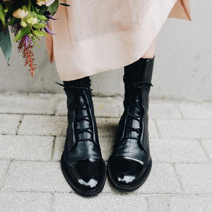 Heidi-Mode | Vintage-Stiefeletten mit Absatz für Damen - Image 2