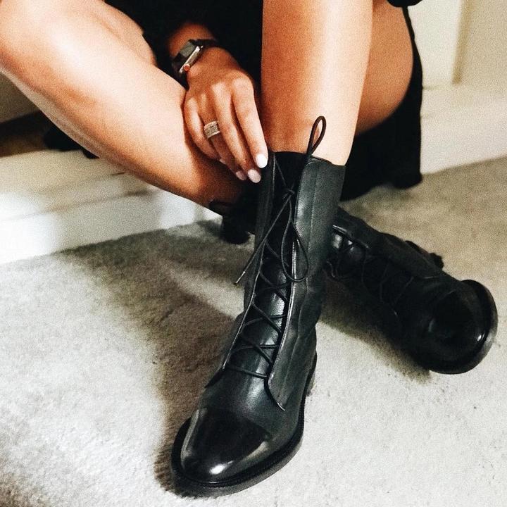 Heidi-Mode | Vintage-Stiefeletten mit Absatz für Damen - Image 9
