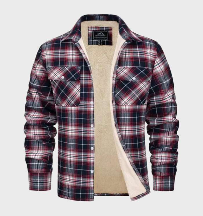 Heidi-Mode | Trendy Vintage-Style Flanell Herrenjacke - Image 4