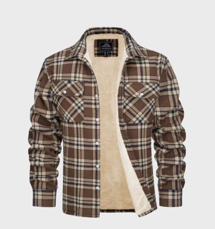 Heidi-Mode | Trendy Vintage-Style Flanell Herrenjacke - Image 6