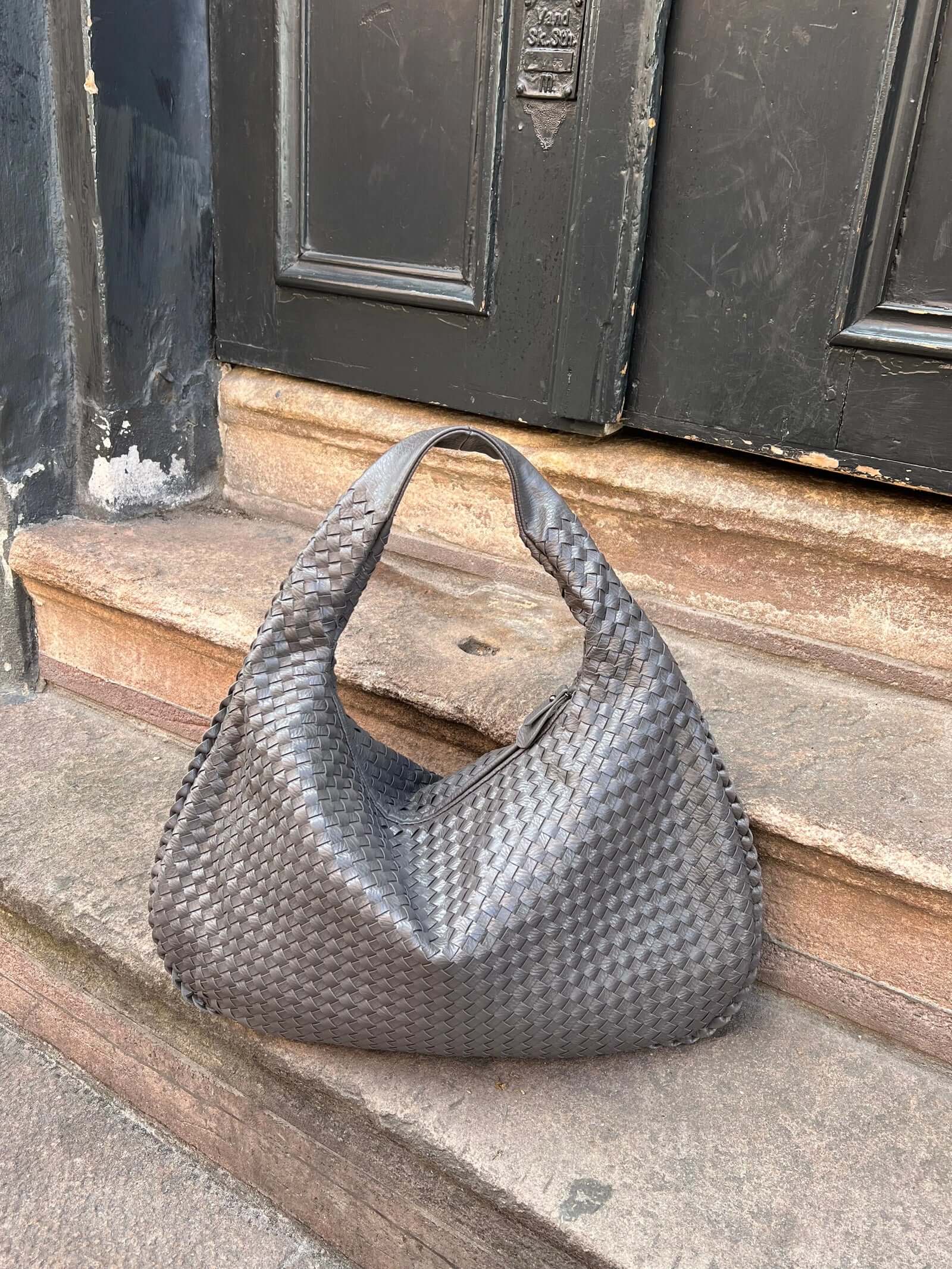 Heidi-Mode | Vintage Umhängetasche Damen Geflochtene Handtasche mit Reißverschluss Im Sale - Image 10