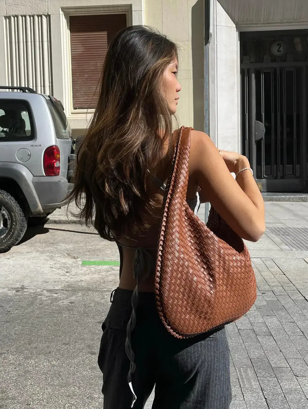 Heidi-Mode | Vintage Umhängetasche Damen Geflochtene Handtasche mit Reißverschluss Im Sale - Image 16