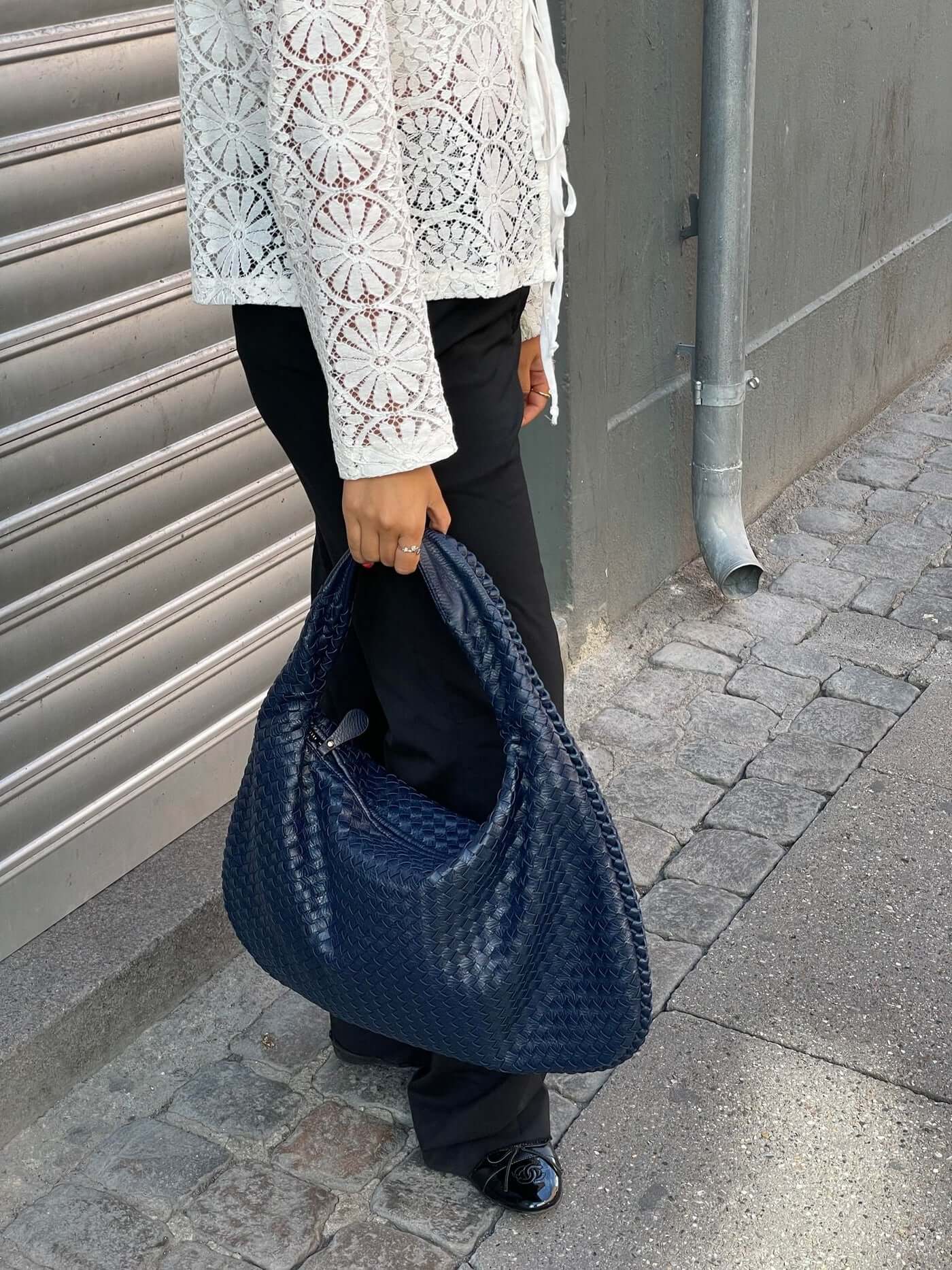 Heidi-Mode | Vintage Umhängetasche Damen Geflochtene Handtasche mit Reißverschluss Im Sale - Image 18