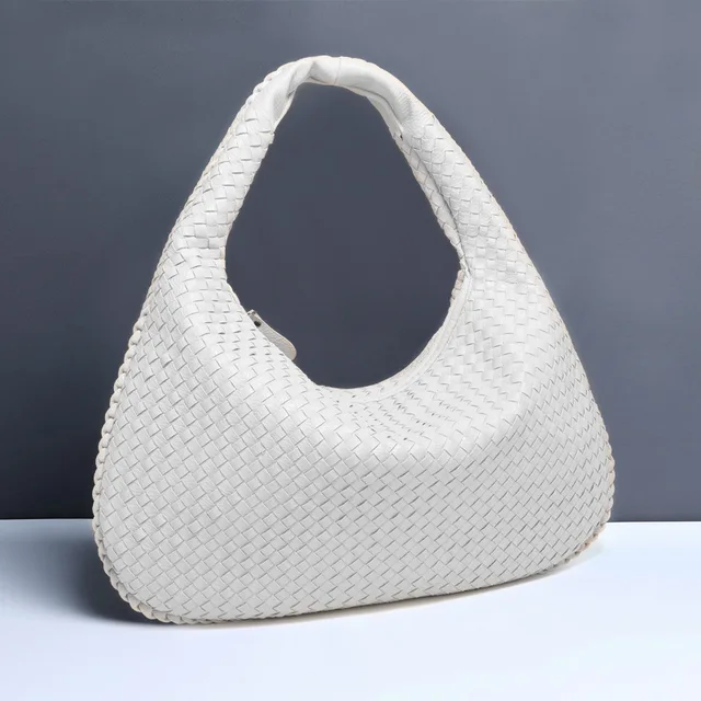 Heidi-Mode | Vintage Umhängetasche Damen Geflochtene Handtasche mit Reißverschluss Im Sale - Image 25