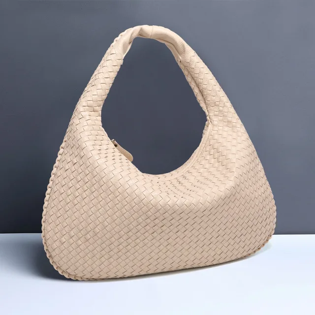 Heidi-Mode | Vintage Umhängetasche Damen Geflochtene Handtasche mit Reißverschluss Im Sale - Image 27