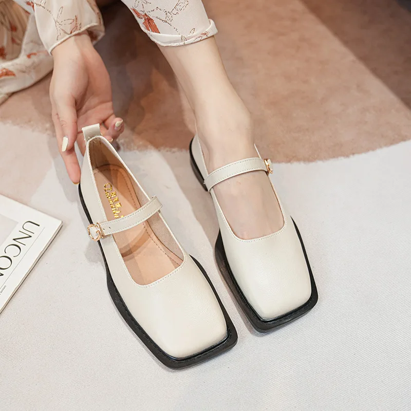 Heidi-Mode | Frühling und Herbst Damen Leder Schuhe Frauen Lässige Schuhe Mode Flache Loafers Britischer Stil Büro und Bankett - Image 6