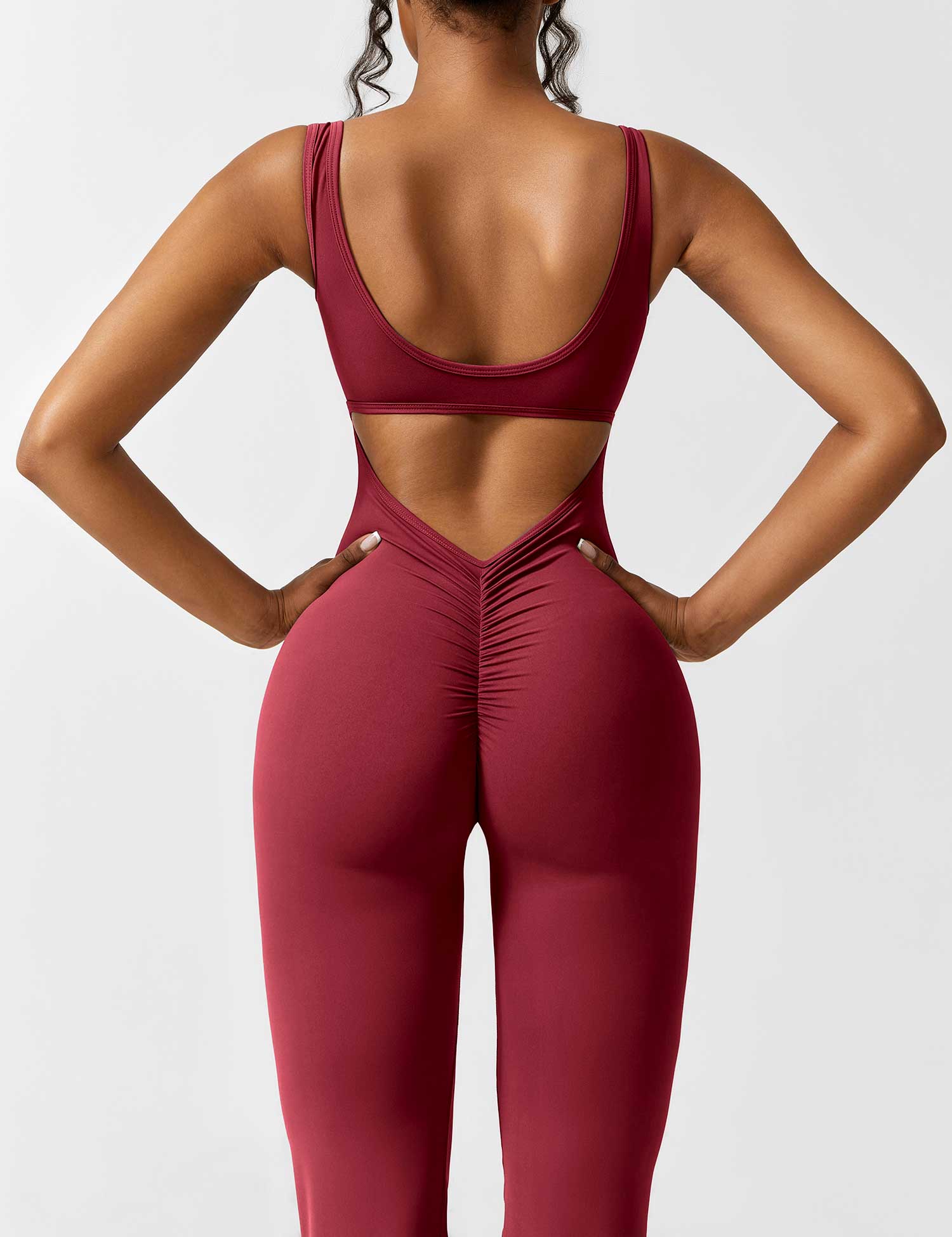 Heidi-Mode | V-Rücken Auslaufender Jumpsuit - Image 24