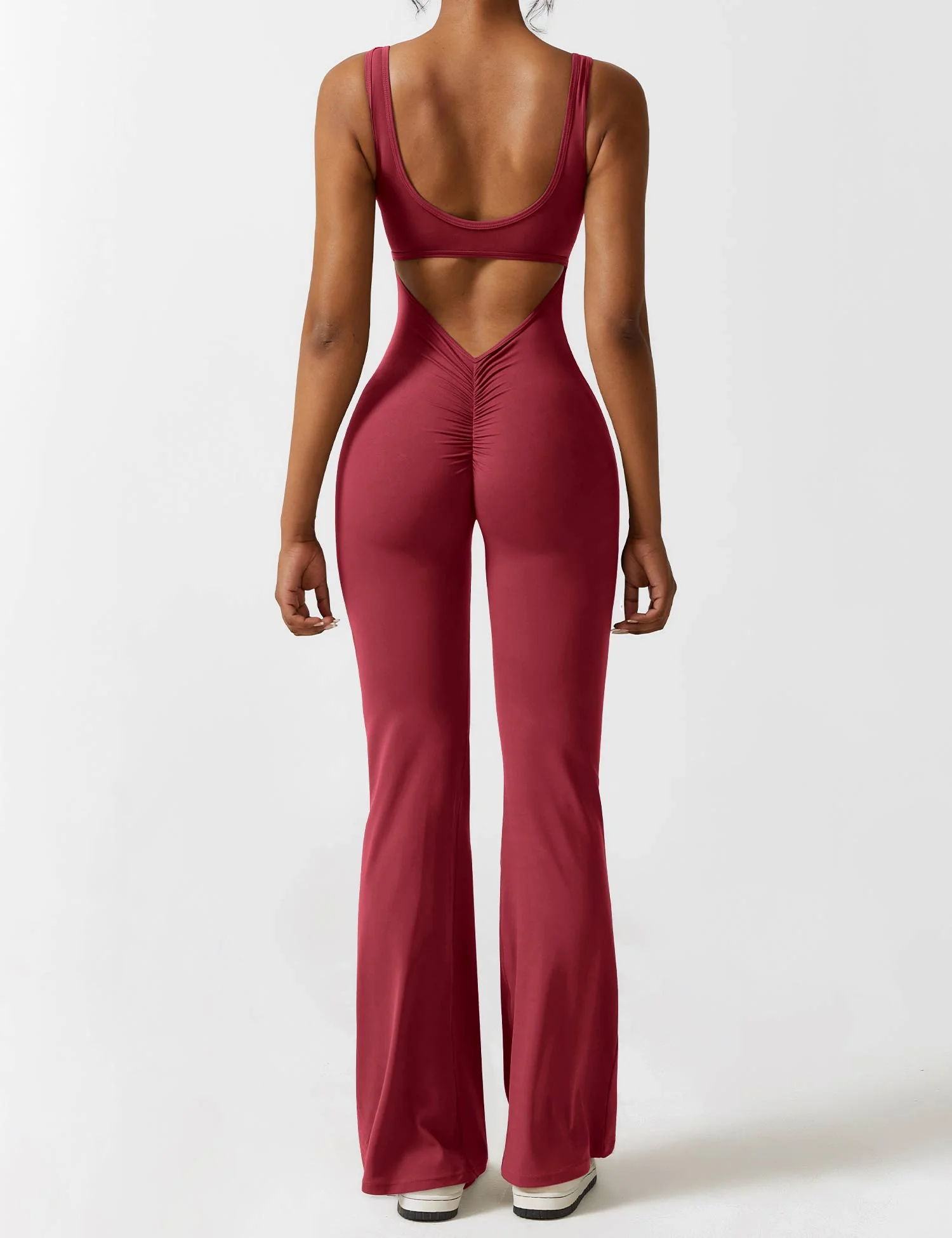 Heidi-Mode | V-Rücken Auslaufender Jumpsuit - Image 45