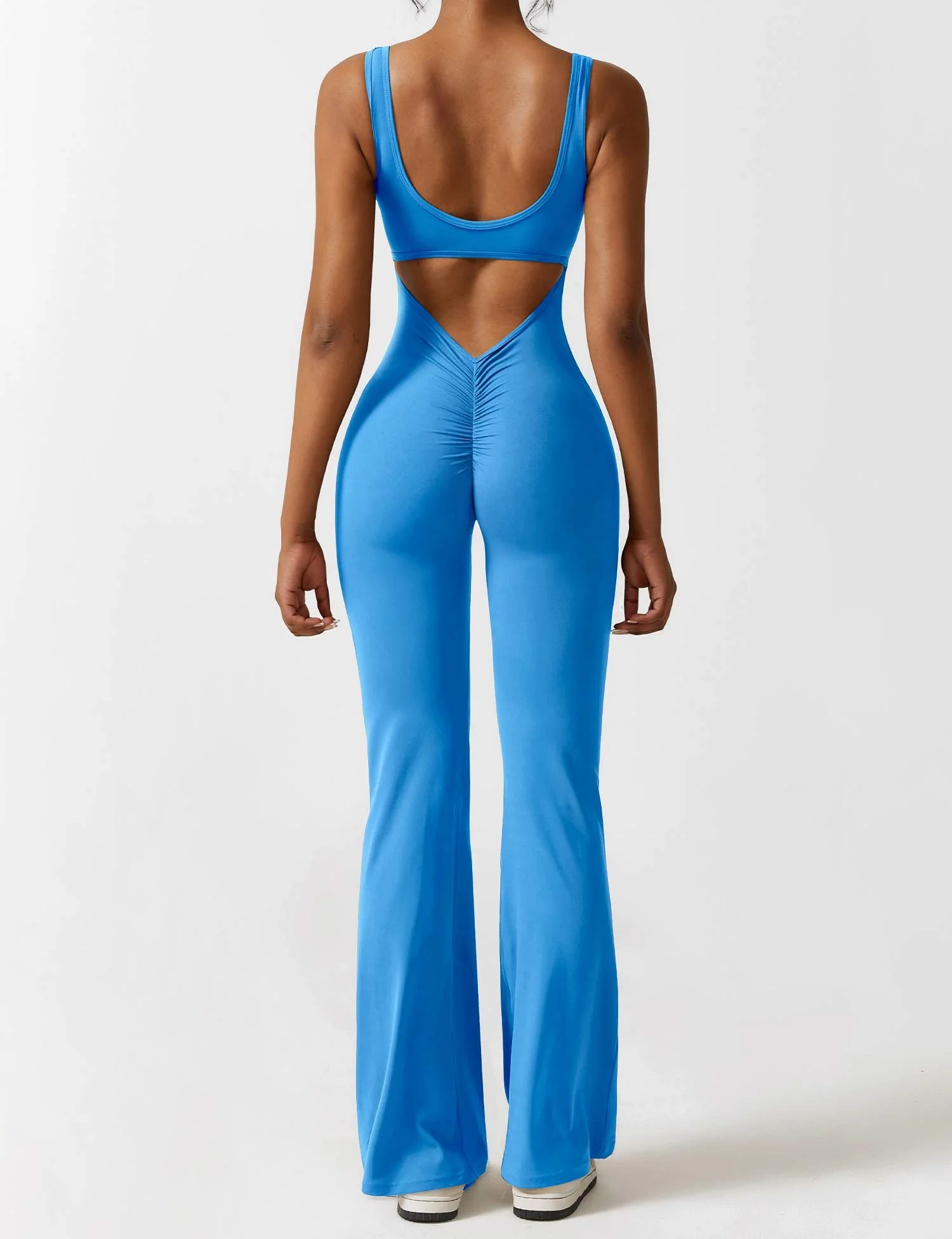 Heidi-Mode | V-Rücken Auslaufender Jumpsuit - Image 48