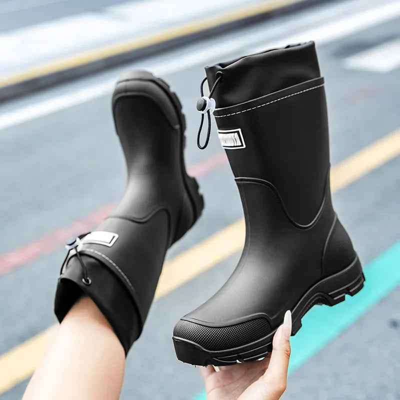 Heidi-Mode | Wadenregenschuhe - Leichtgewichtiger, Wasserdichter Gummi-Design für Komfort - Image 3