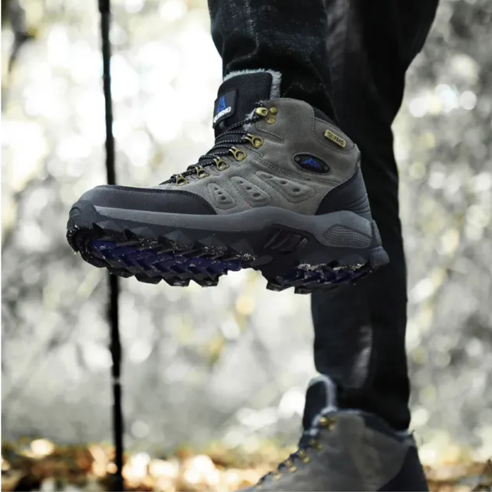 Heidi-Mode | Wanderschuhe Wasserdicht Hoher Knöchelstütze Atmungsaktive Grip Sohle Outdoor Trail Fußbekleidung - Image 3