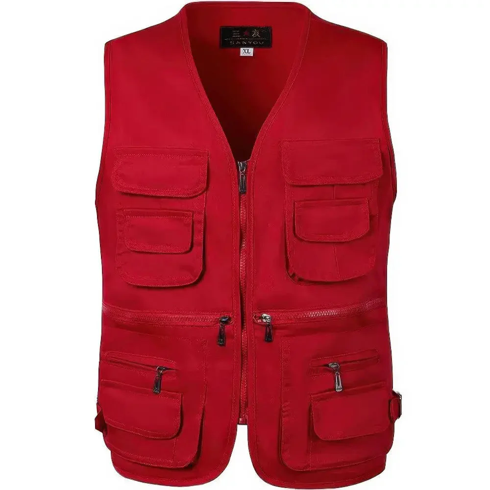 Heidi-Mode | Wanderweste mit Mehreren Taschen für Herren - Image 11