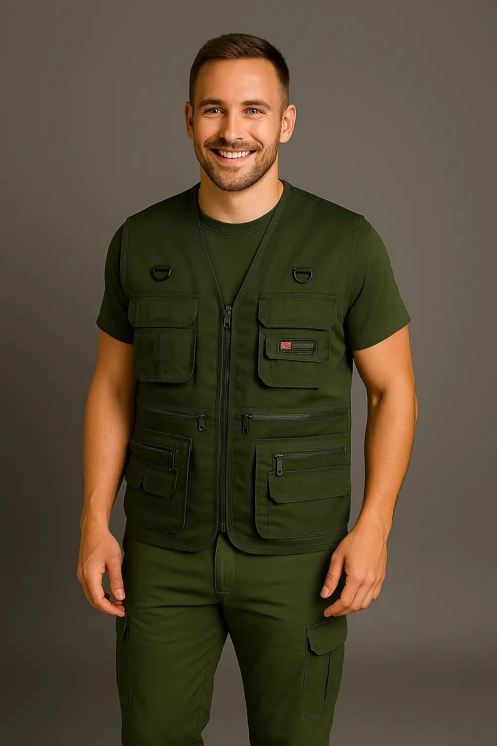 Heidi-Mode | Wanderweste mit Mehreren Taschen für Herren - Image 9