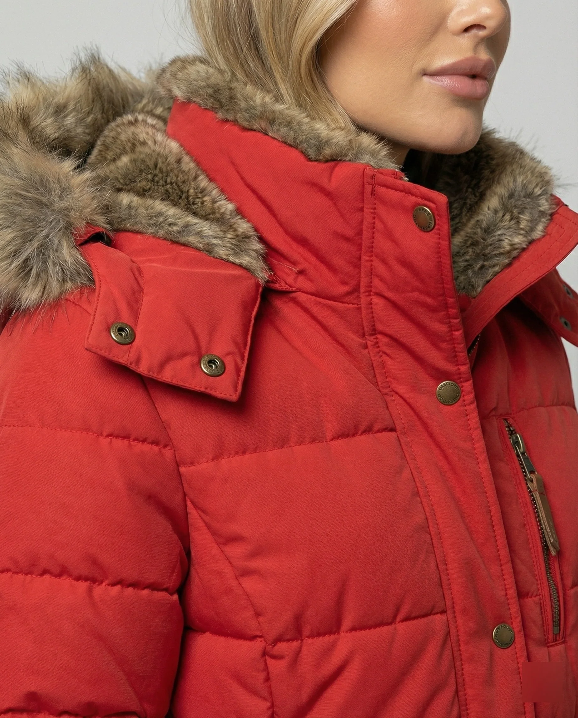 Heidi-Mode | Modische Winterjacke, Warm Gefüttert mit Kapuze - Image 3