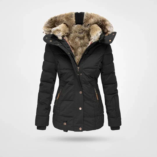 Heidi-Mode | Modische Winterjacke, Warm Gefüttert mit Kapuze - Image 5