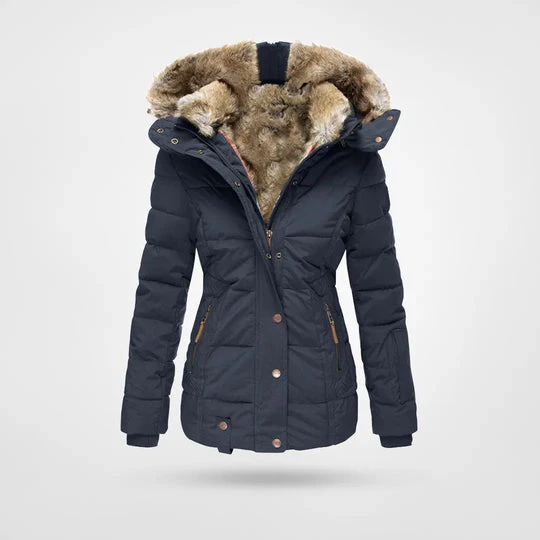 Heidi-Mode | Modische Winterjacke, Warm Gefüttert mit Kapuze - Image 8