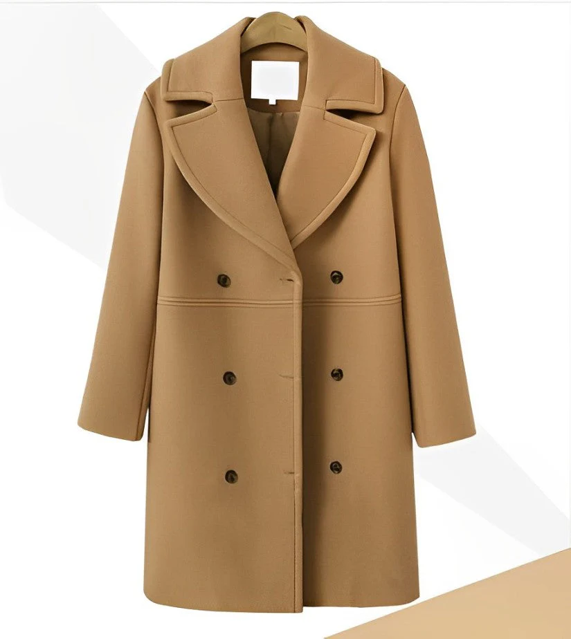 Heidi-Mode | Warmer und Langer Woll|Trenchcoat - Image 3