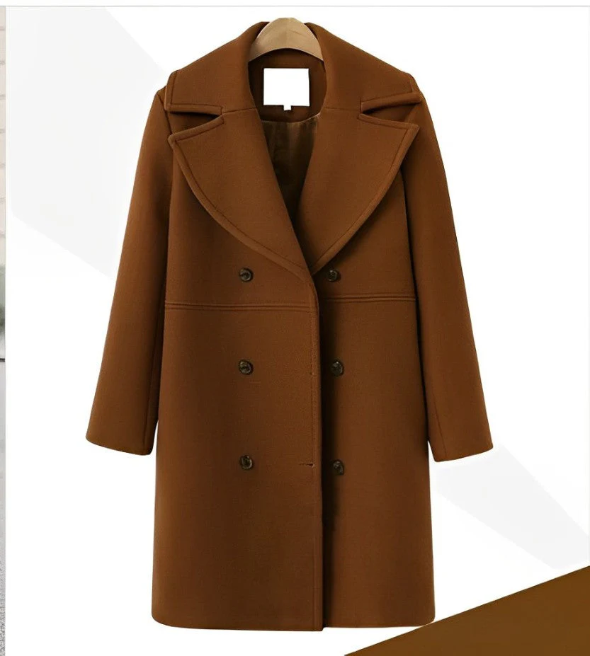 Heidi-Mode | Warmer und Langer Woll|Trenchcoat - Image 4