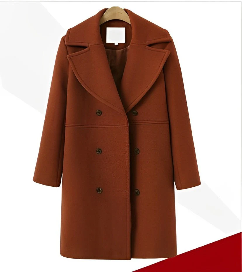 Heidi-Mode | Warmer und Langer Woll|Trenchcoat - Image 5