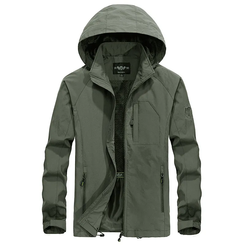 Heidi-Mode | Wasserdichte Outdoor Herrenjacke mit Abnehmbarem Kapuzenverband - Image 9