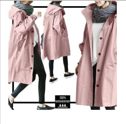 Heidi-Mode | Stylische Wasserdichte Windbreaker Regenjacke - Image 24