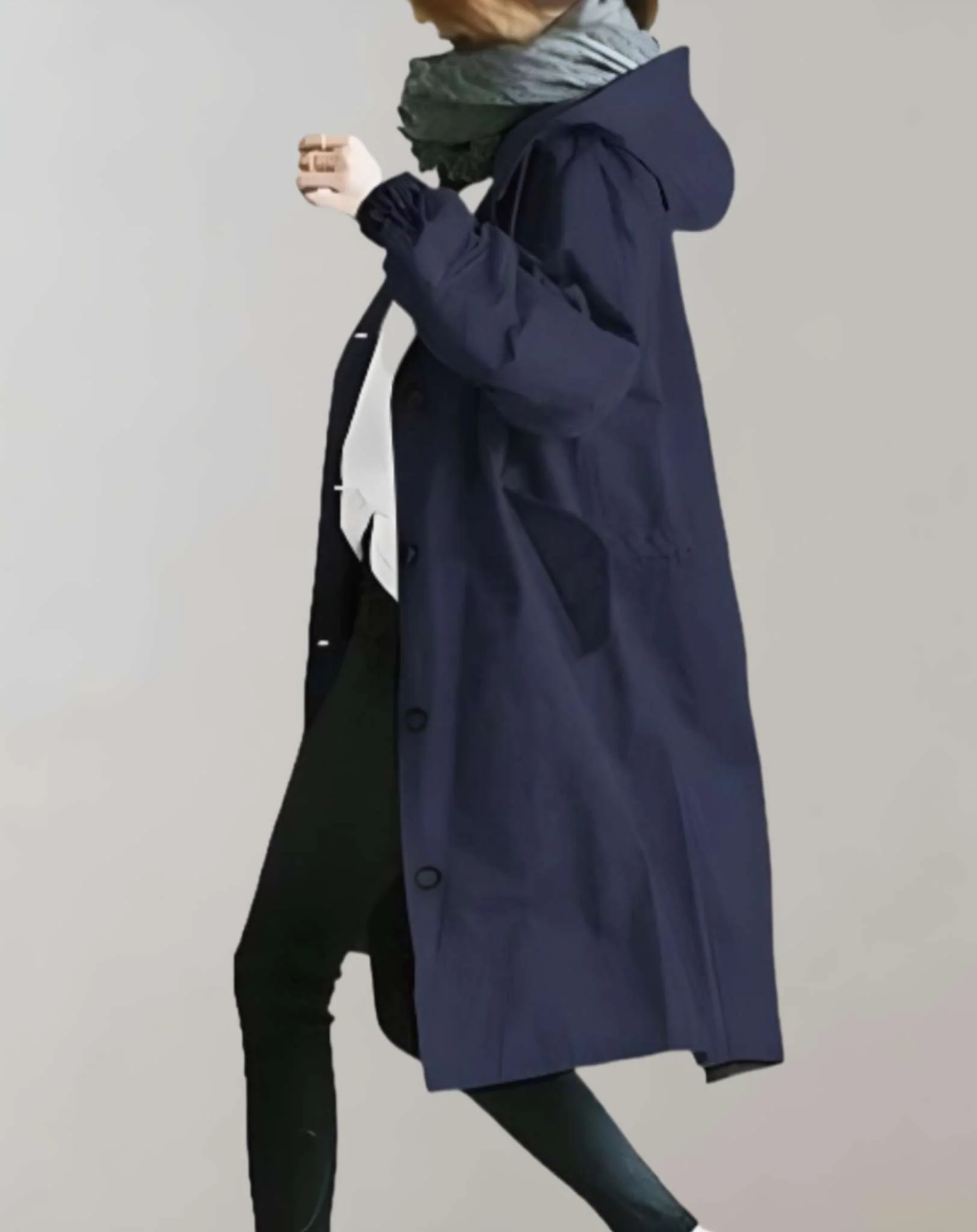 Heidi-Mode | Warmer Trenchcoat mit Kapuze - Image 4