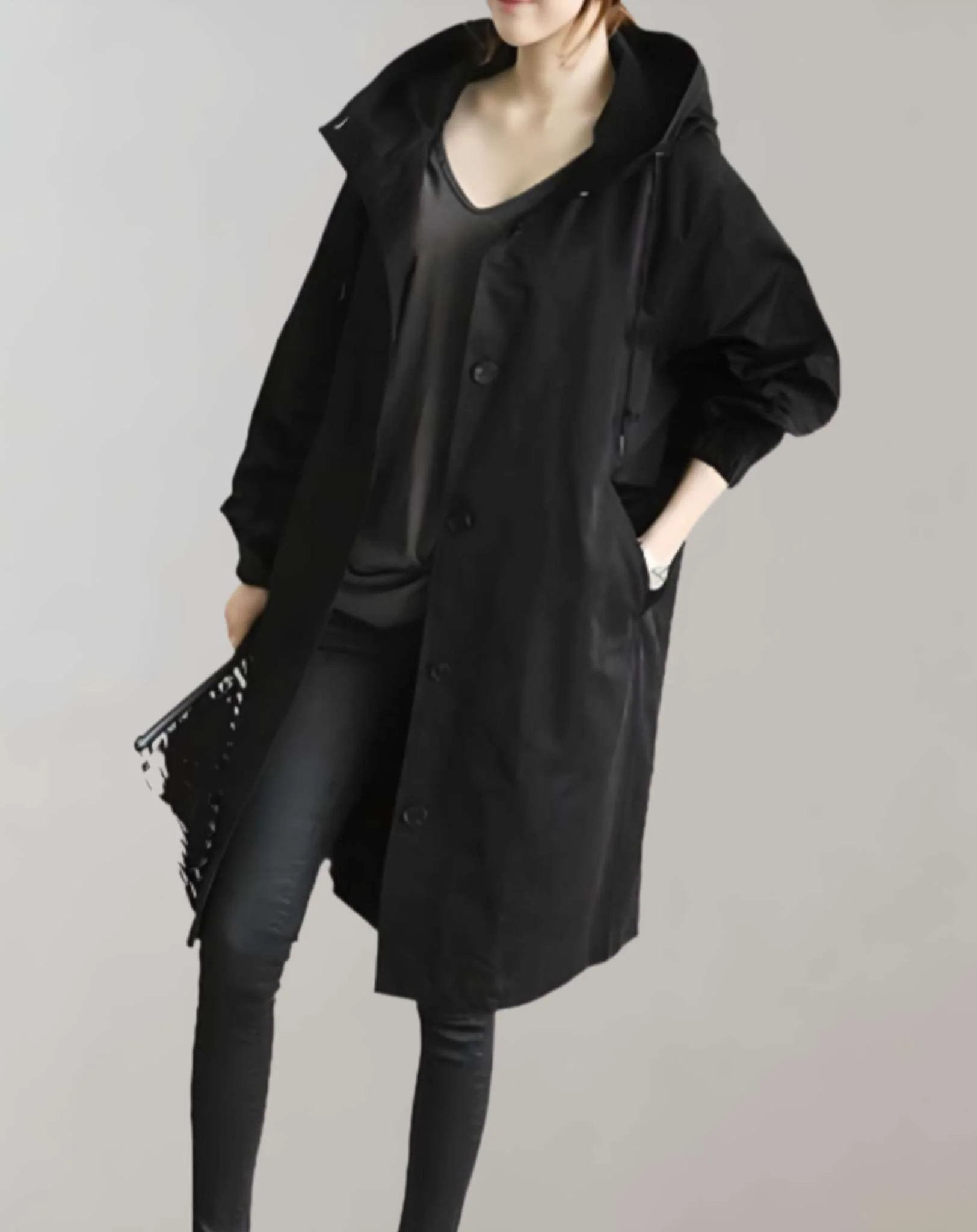 Heidi-Mode | Warmer Trenchcoat mit Kapuze - Image 7