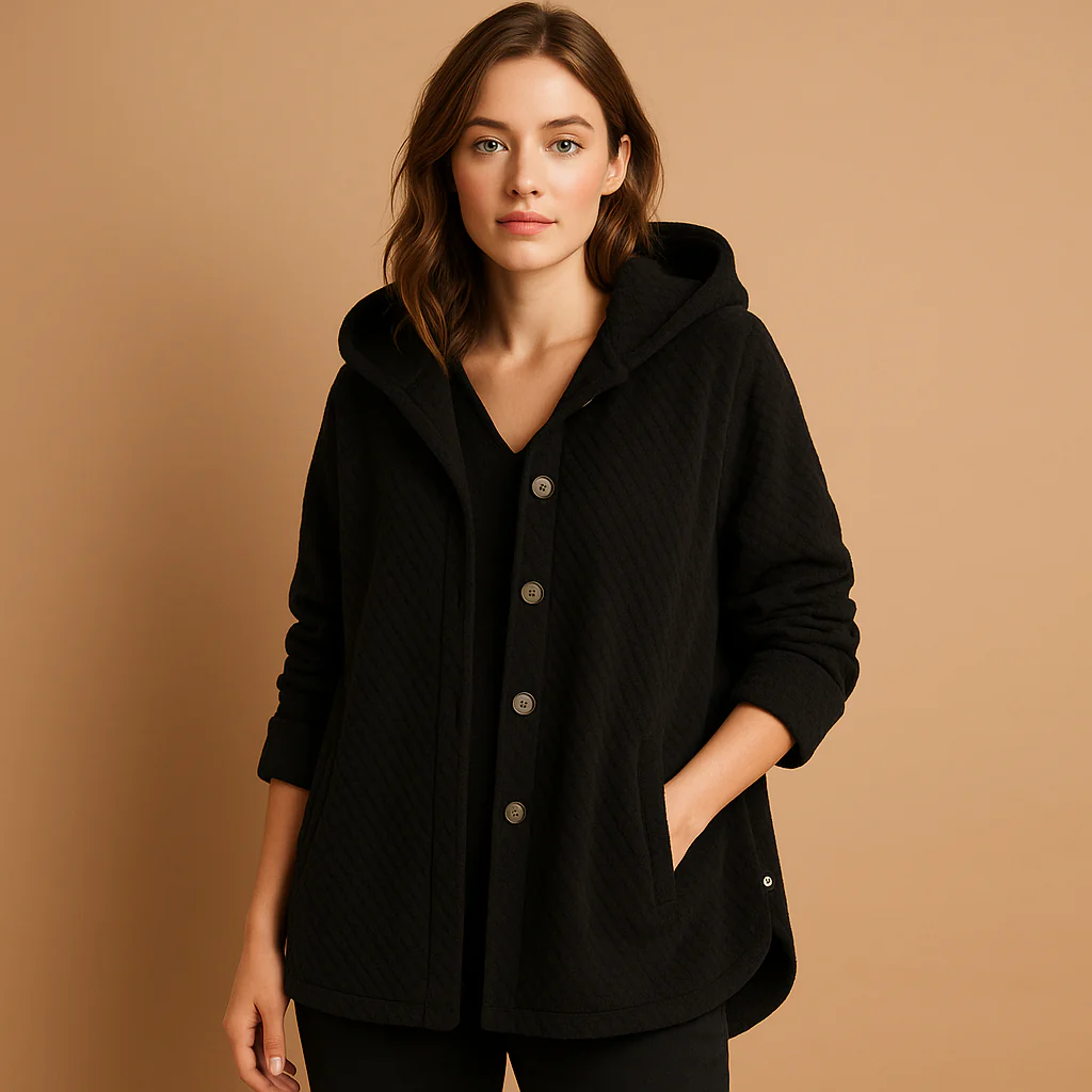 Heidi-Mode | Weiche Damen Teddyjacke mit Kapuze - Image 2