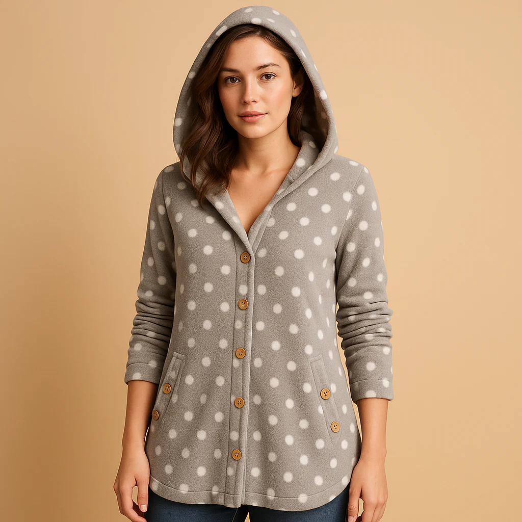 Heidi-Mode | Weiche Damen Teddyjacke mit Kapuze - Image 5