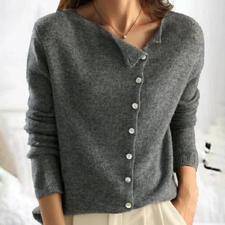 Heidi-Mode | Weiche Strickjacke mit Elegantem Knopfverschluss - Image 3