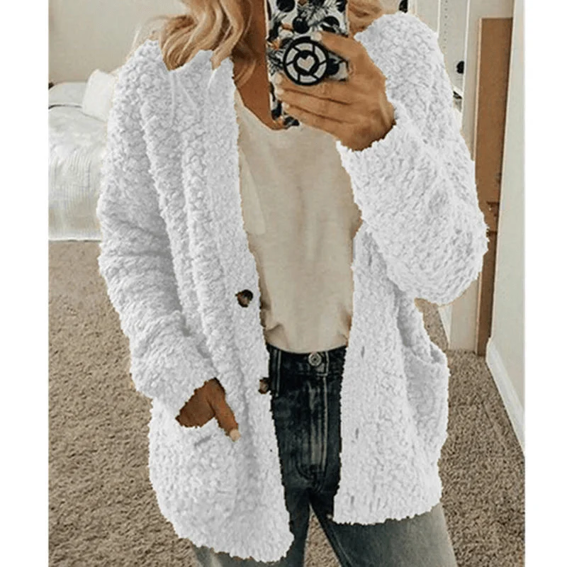 Heidi-Mode | Weicher Strickjacke Warmer Damenpullover Flauschiges Design - Image 5