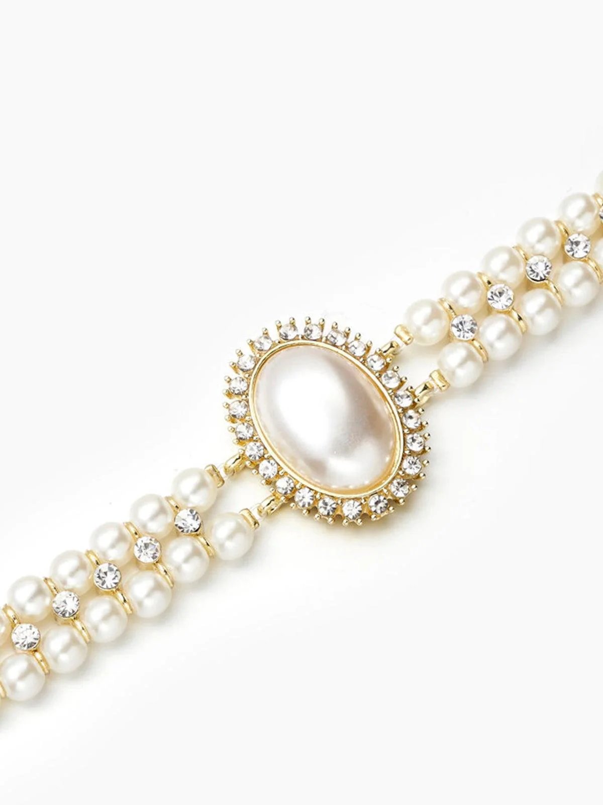 Heidi-Mode | Weinlese Doppel Layer Choker Halskette mit Perlen - Image 4