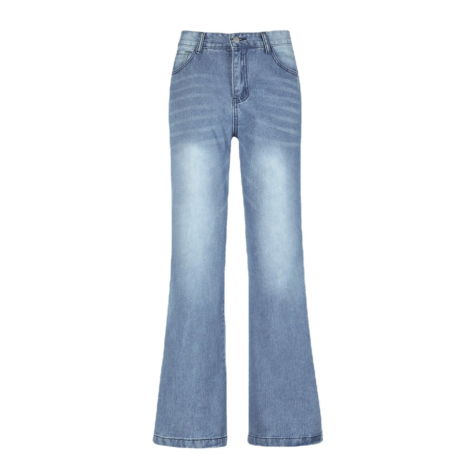Heidi-Mode | Weites Bein Flared Hohe Taille Denim Jeans - Image 4
