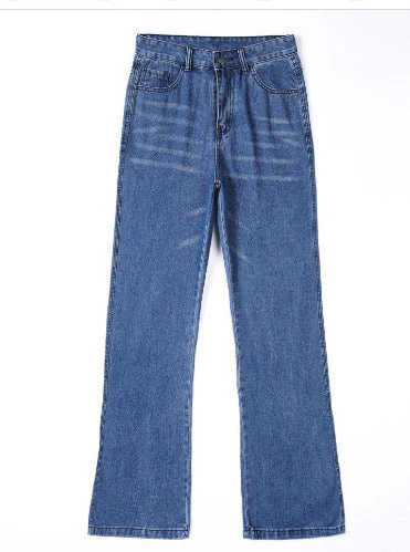 Heidi-Mode | Weites Bein Flared Hohe Taille Denim Jeans - Image 7